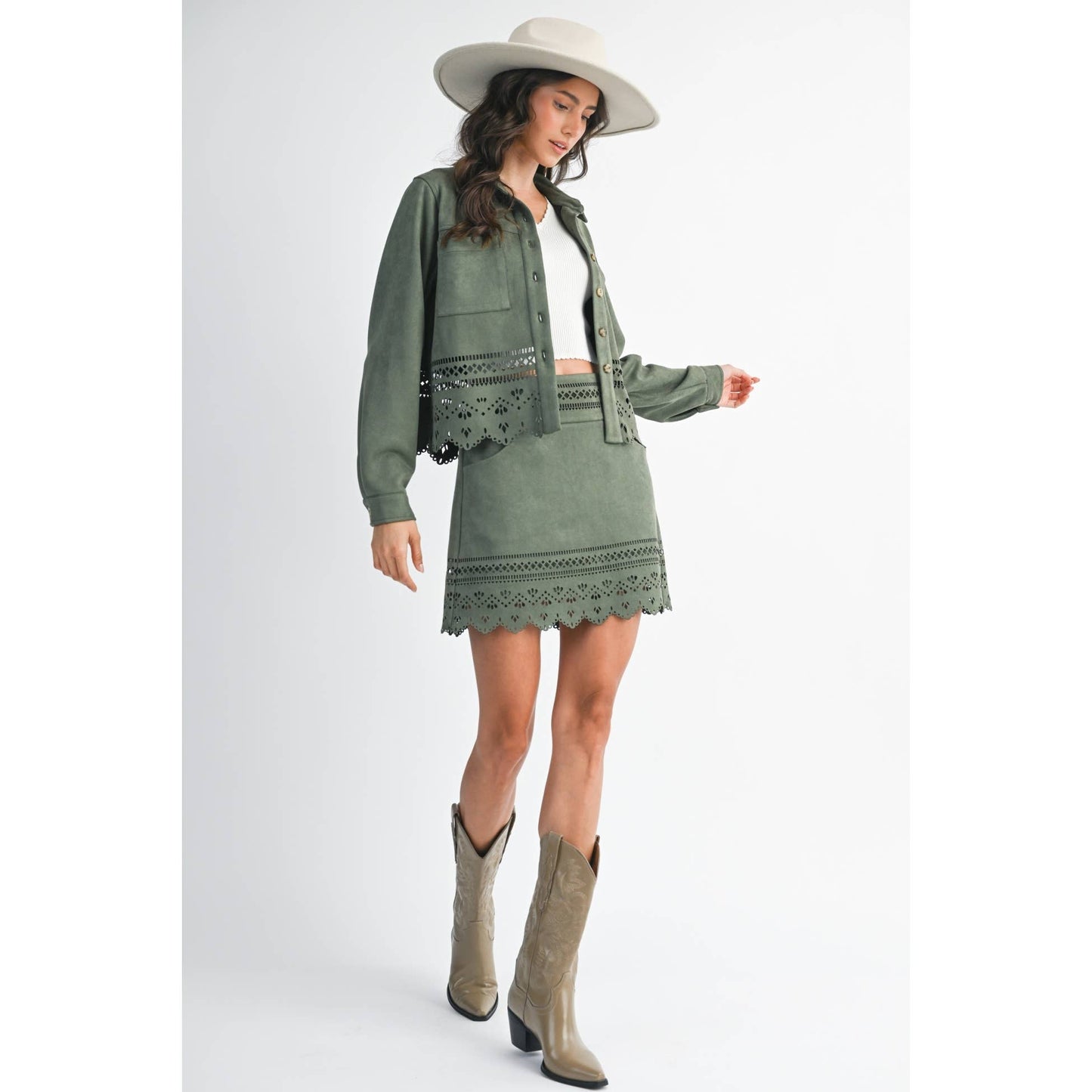 Green detail jacket